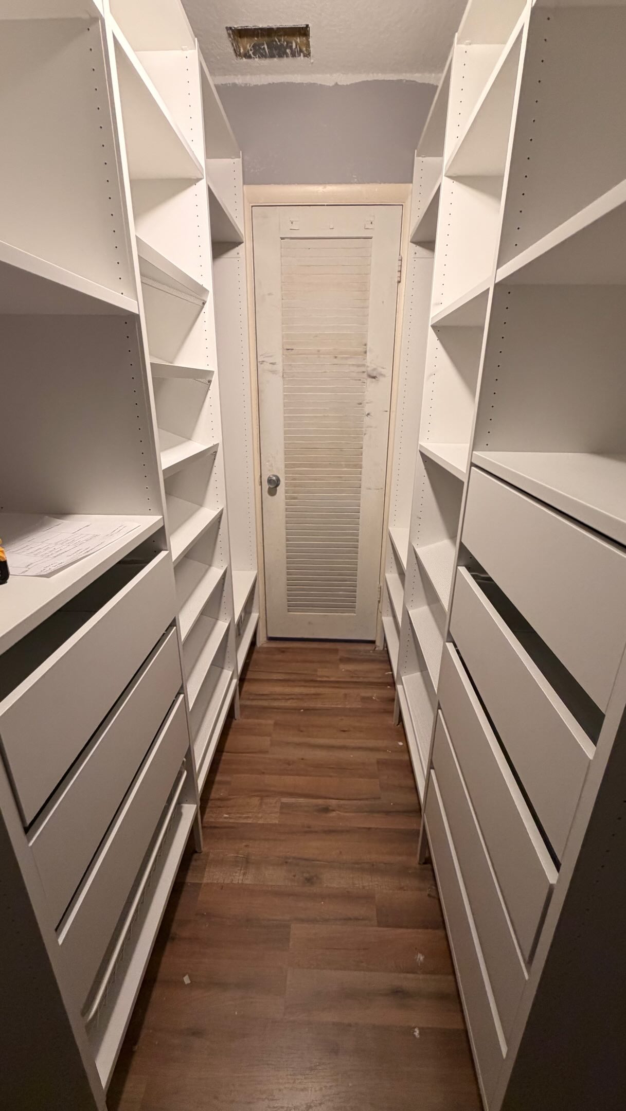 Custom closet shelving build